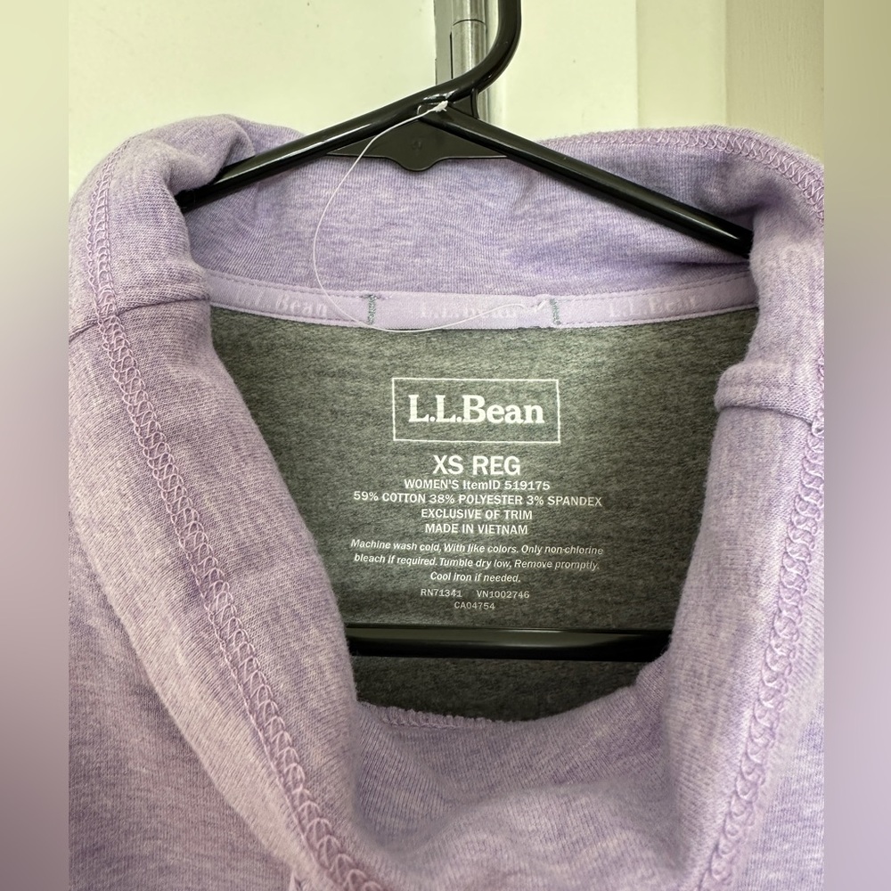 Women’s LL Bean Cozy Mixed Knit Pullover, Colorblock, XS - Picture 8 of 13